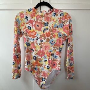 ROXY ling sleeve bathing suit